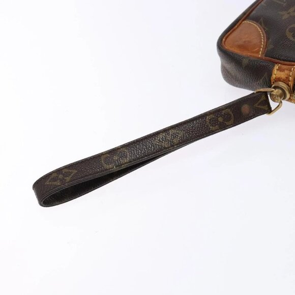 LOUIS VUITTON Monogram Marly Dragonne PM Clutch Bag M51827 LV Auth 140283 - Picture 16 of 16